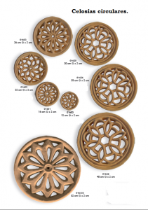 Celosías circulares sinpvp
