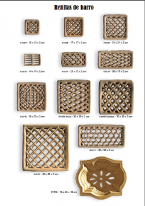 catálogo celosías cuadradas y rec.