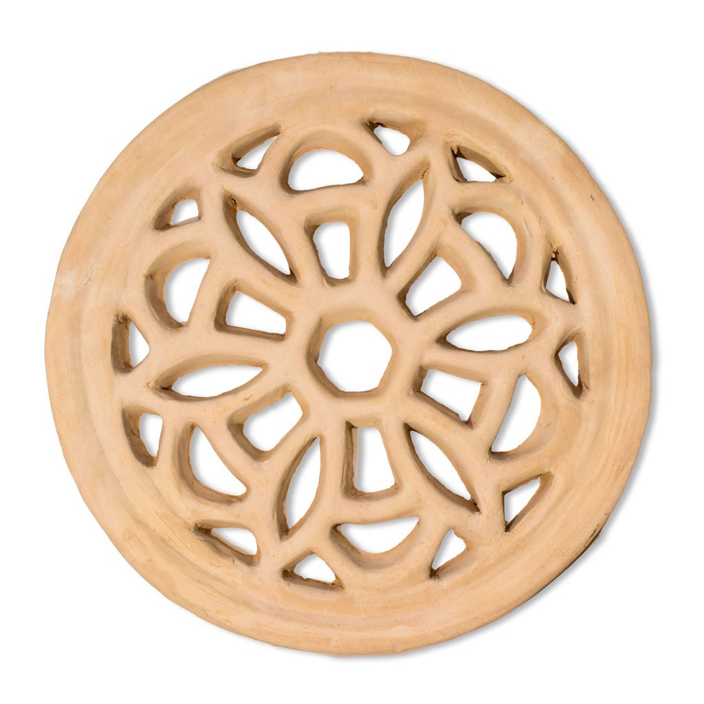 Rejilla redonda "flor de seis puntas"